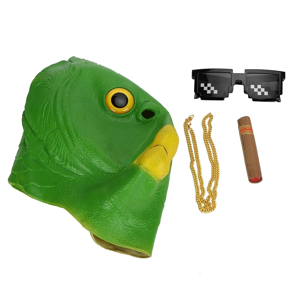 Maschera Da Rana In Lattice - Realistica E Divertente Per Feste E Halloween - Foto 13