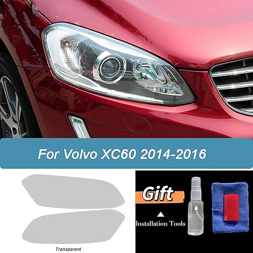 Miniatura 5 de Película protectora para faros delanteros de coche, color negro, adhesivo de TPU transparente, para Volvo XC90 XC60 XC40 S60 S90 V60 V90