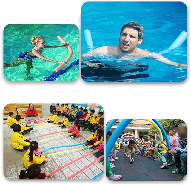 Foto 5 de 6 de 2 Piezas Flotador Espuma Piscina 150cm, Churro Piscina, Tubo Espuma Flotante Fideos para Piscina
