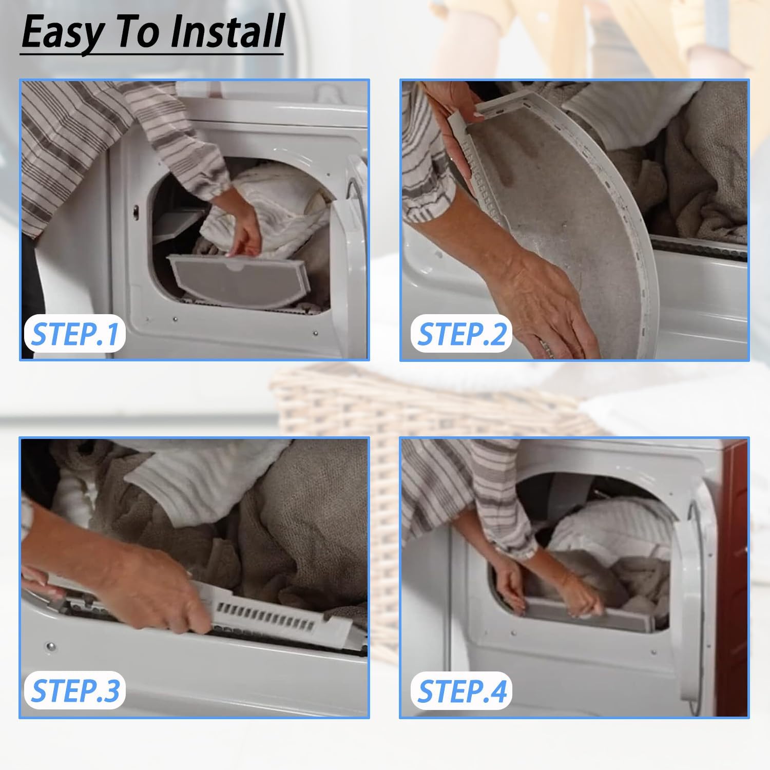 GTD42EASJ2WW GTD45EASJ0WS GTD45EASJ0WS GTD42GASJ2WW Dryer Lint Screen Replace for GTD45EASJ2WS GTX22EASK0WW GTD65GBSJ3WS GTD33EASK0WW GTD45EASJ1WS GTD42GASJ1WW GTD45GASJ2WS
