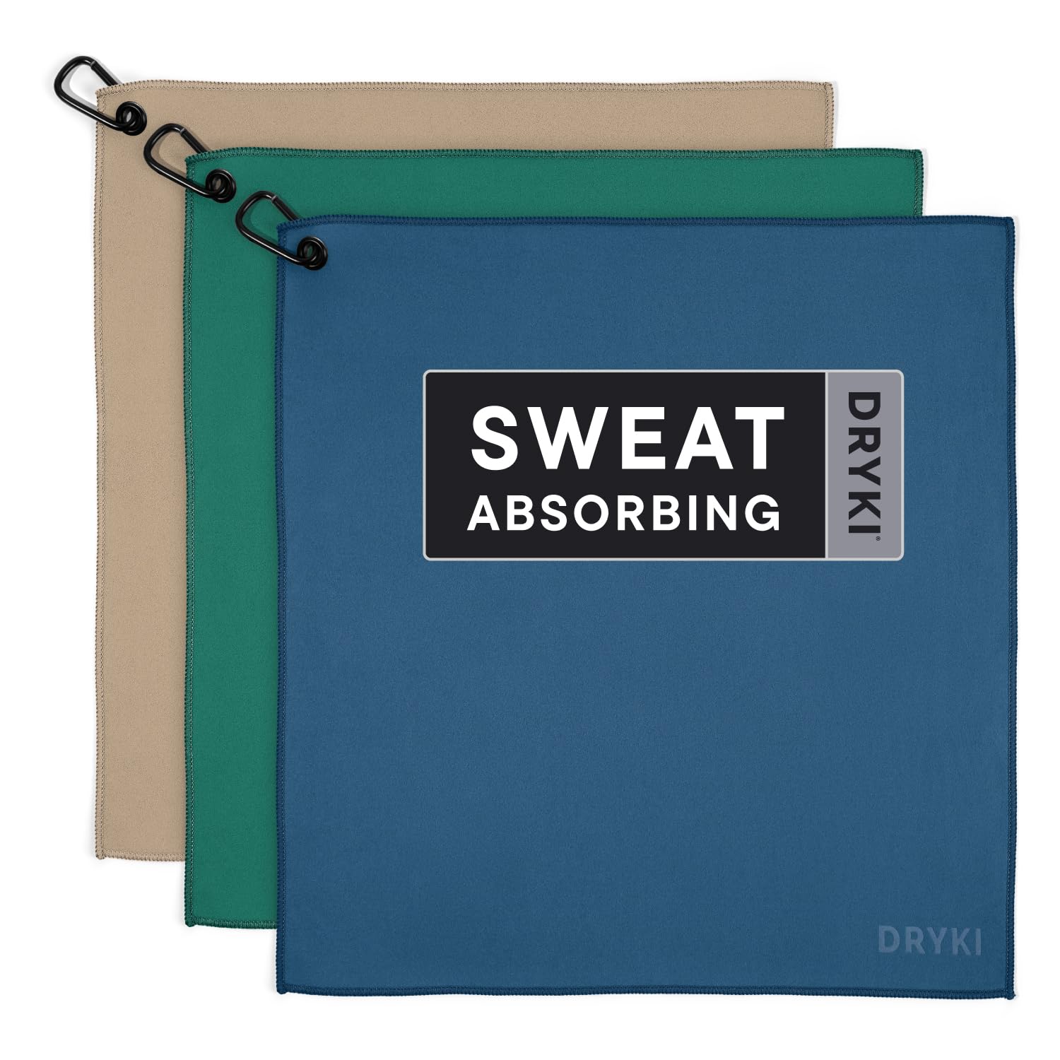 DRYKI Pocket-Sized Sweat Towels - Original Sweat Absorbing Handkerchiefs