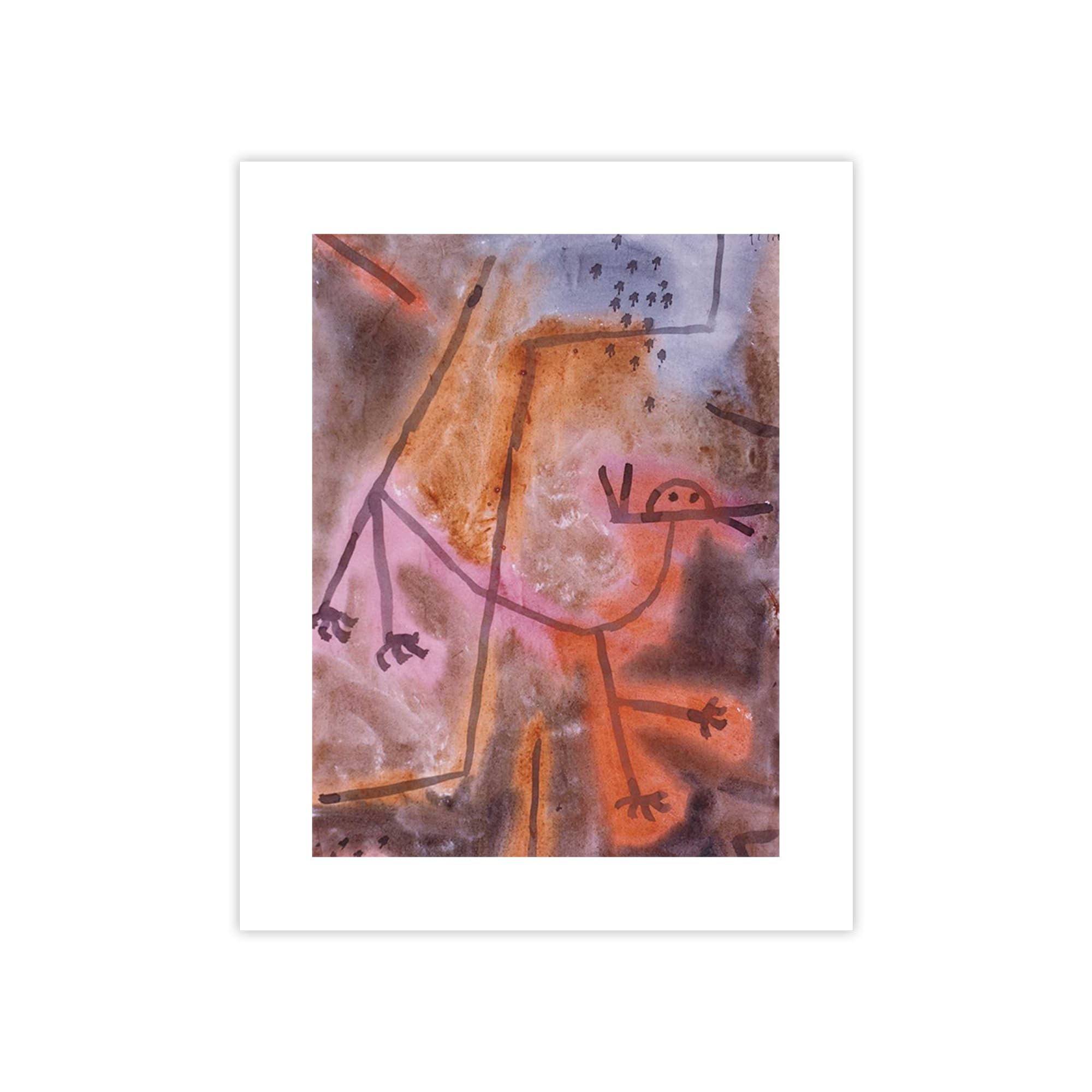 Poster Paul Klee Animal impression haut de gamme 100x75 cm reproduction fidele de chef-d'œuvre