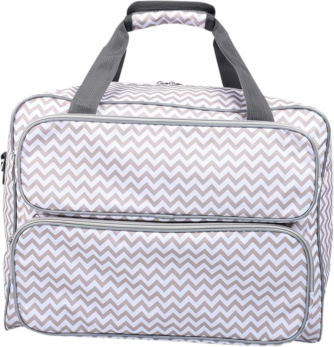 Heavy Duty Universal Sewing Machine Cover Bag with Storage Pockets - Your Machine, Carry Anywhere, for Travel - Sewing Accessories Organizer - Blue