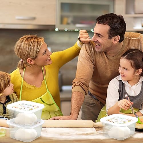 Miniatura 7 de Caja a prueba de masa de pizza  Juego de 12 recipientes apilables a prueba de masa con tapa para masa de tamaño familiar