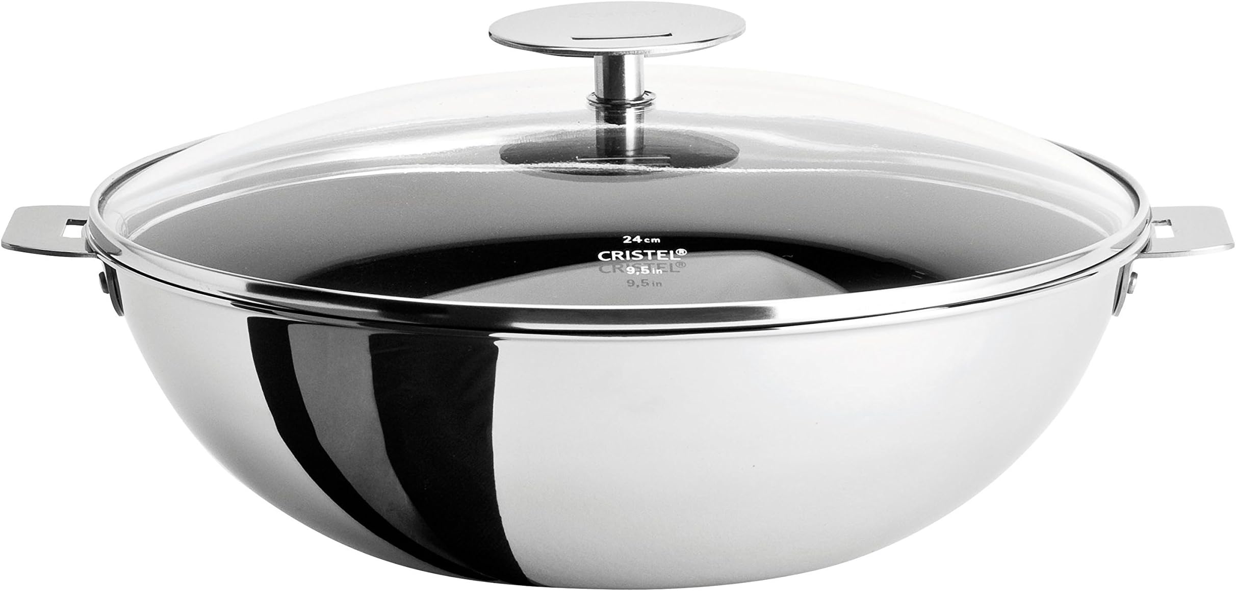 WOKT20QEKP Non-Stick Wok with Domed Glass Lid, Silver, 1.5 quart