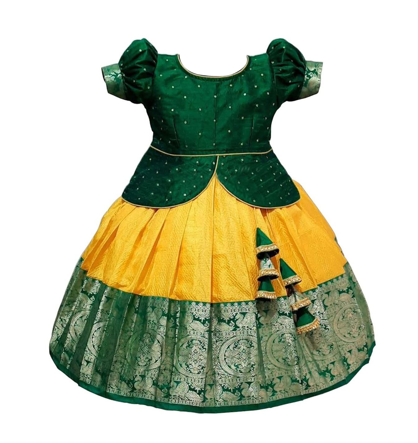 White Button Girls Polyester Blend Readymade Lehenga Choli (baby Jecq Choli_green_2 Years-3 Years) (B09BKTXG2P) Amazon Price History, Amazon Price Tracker