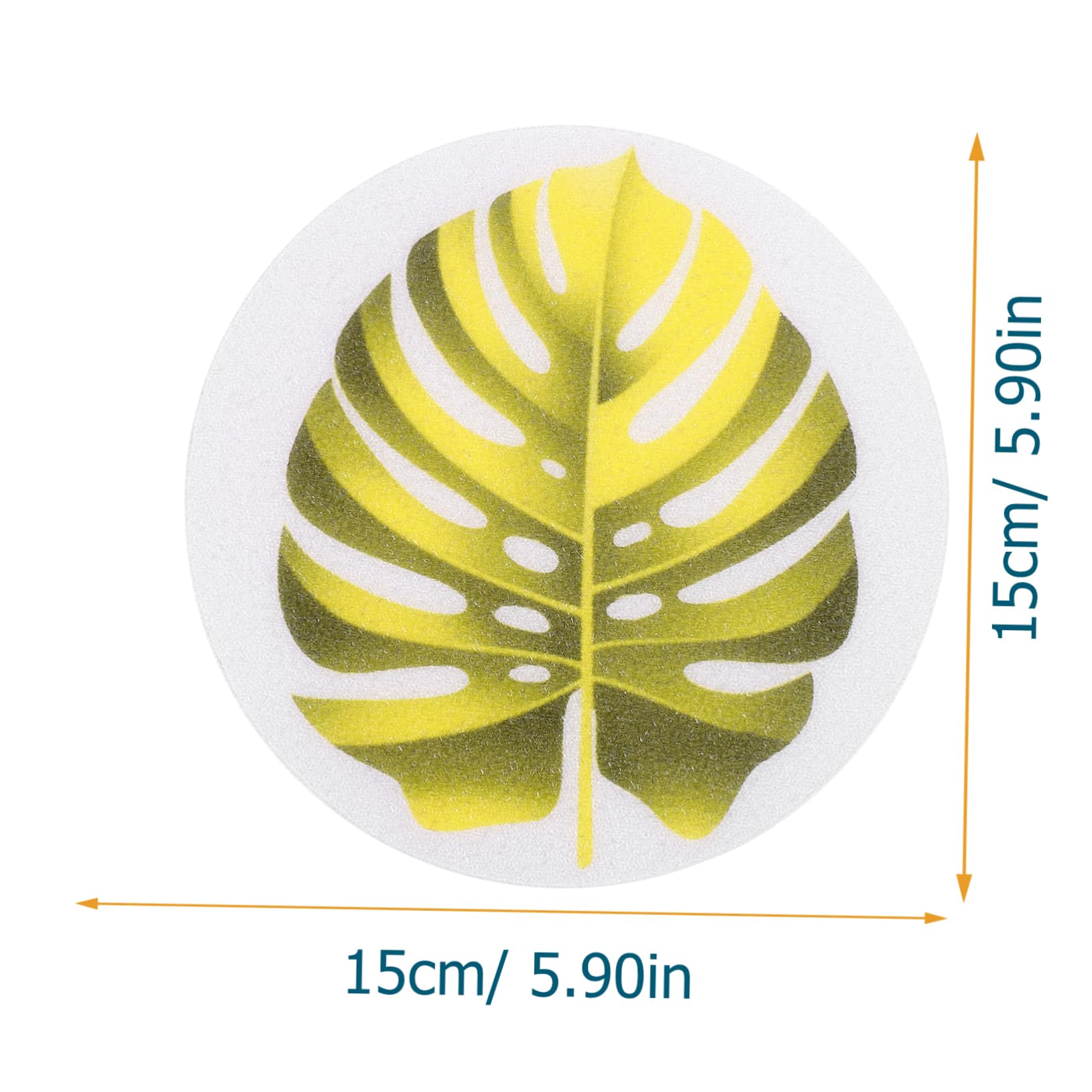 Alipis 1Set Lovely Leaf Slip Bathtub Stickers Bathroom Decals for Safety Non Skid Stickers for Showers Pools and Tubs