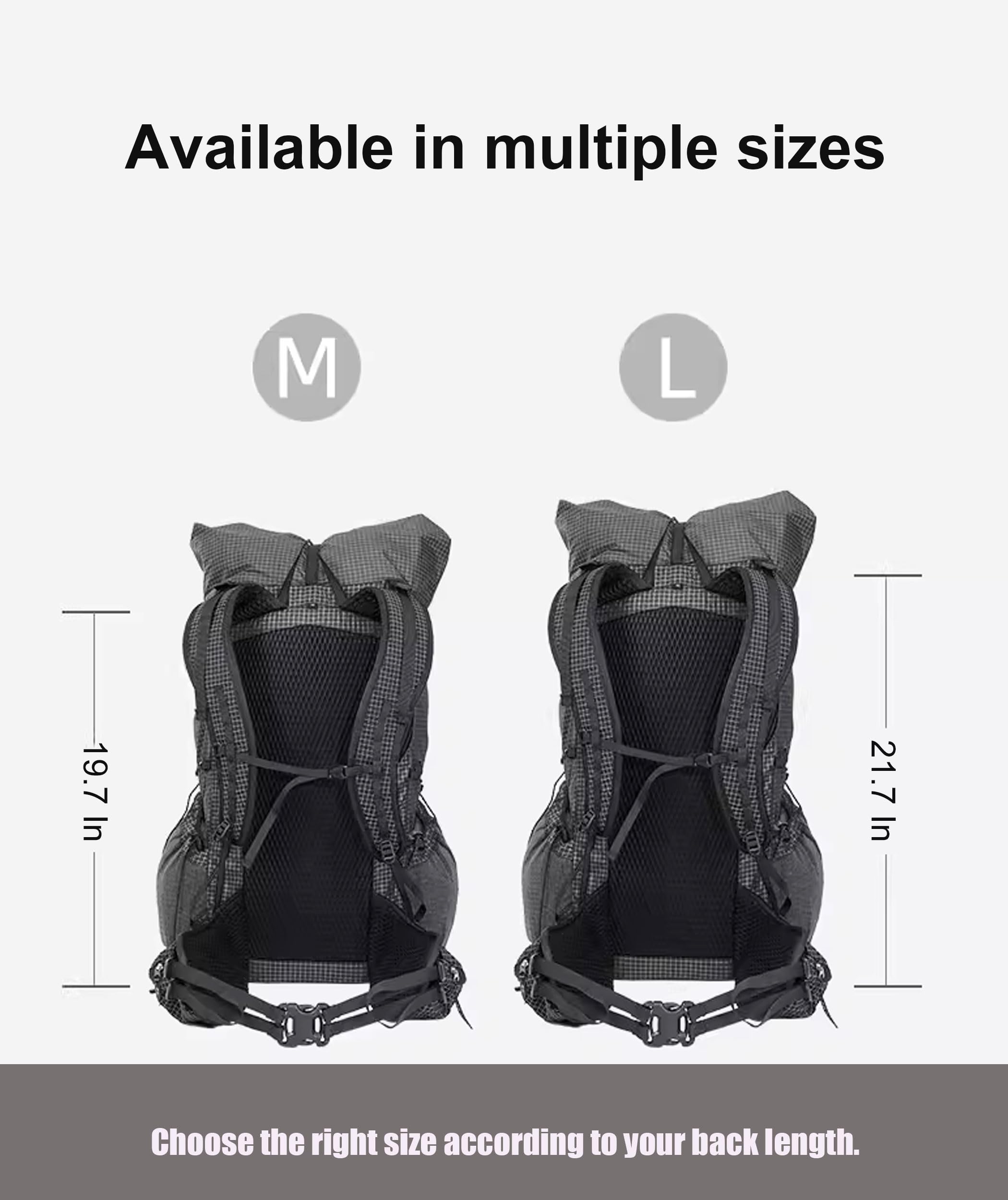 3F UL GEAR 30L + 10L UHMWPE Zaino ultraleggero impermeabile da escursionismo, campeggio, viaggi, per uomini e donne (cachi classico, L)