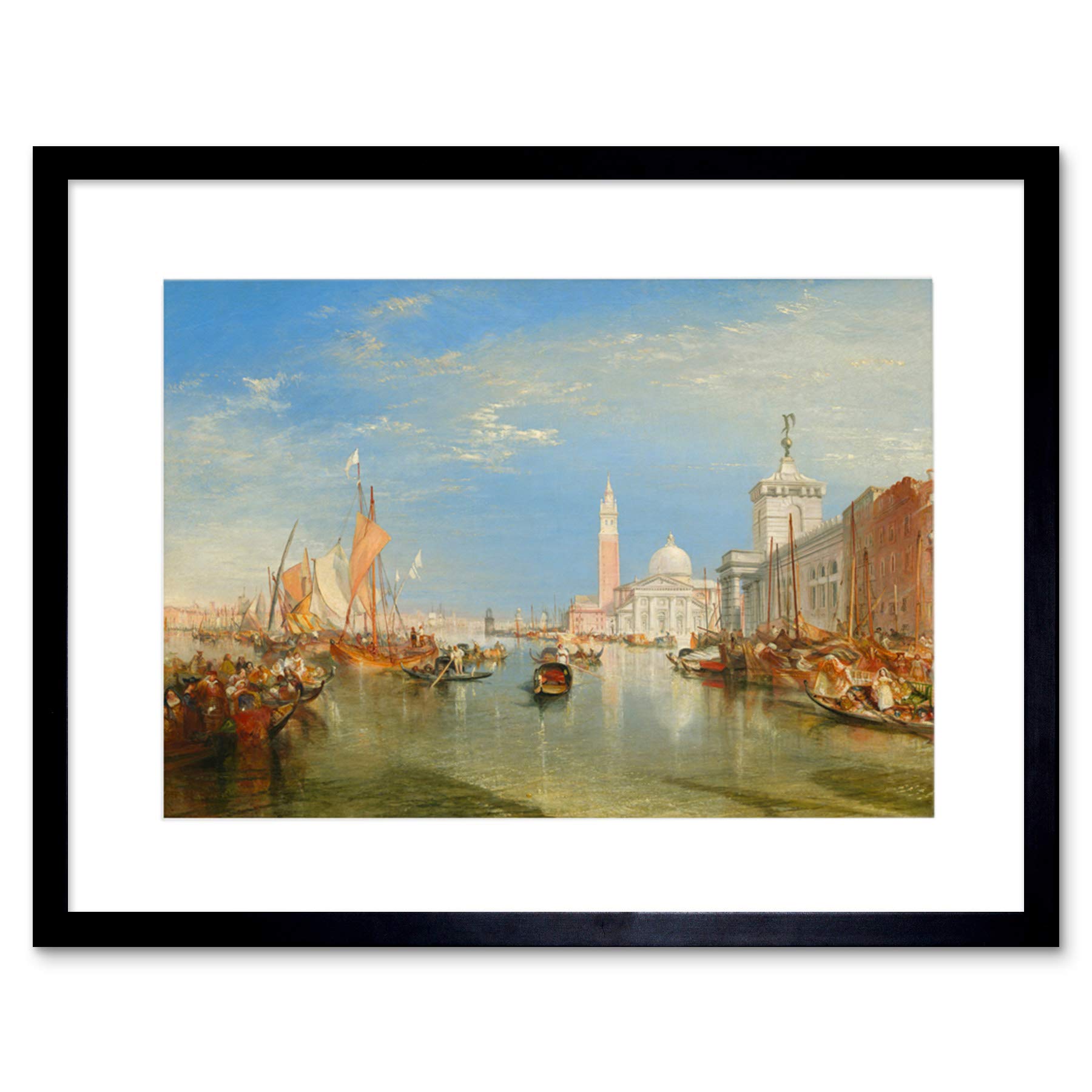 Wee Blue Coo JOSEPH MALLORD WILLIAM TURNER VENICE DOGANA SAN GIORGIO FRAMED PRINT B12X5334