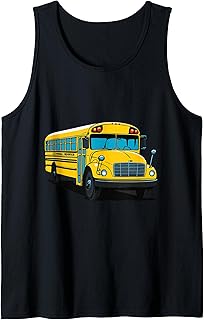 Yellow School Bus Tank Top