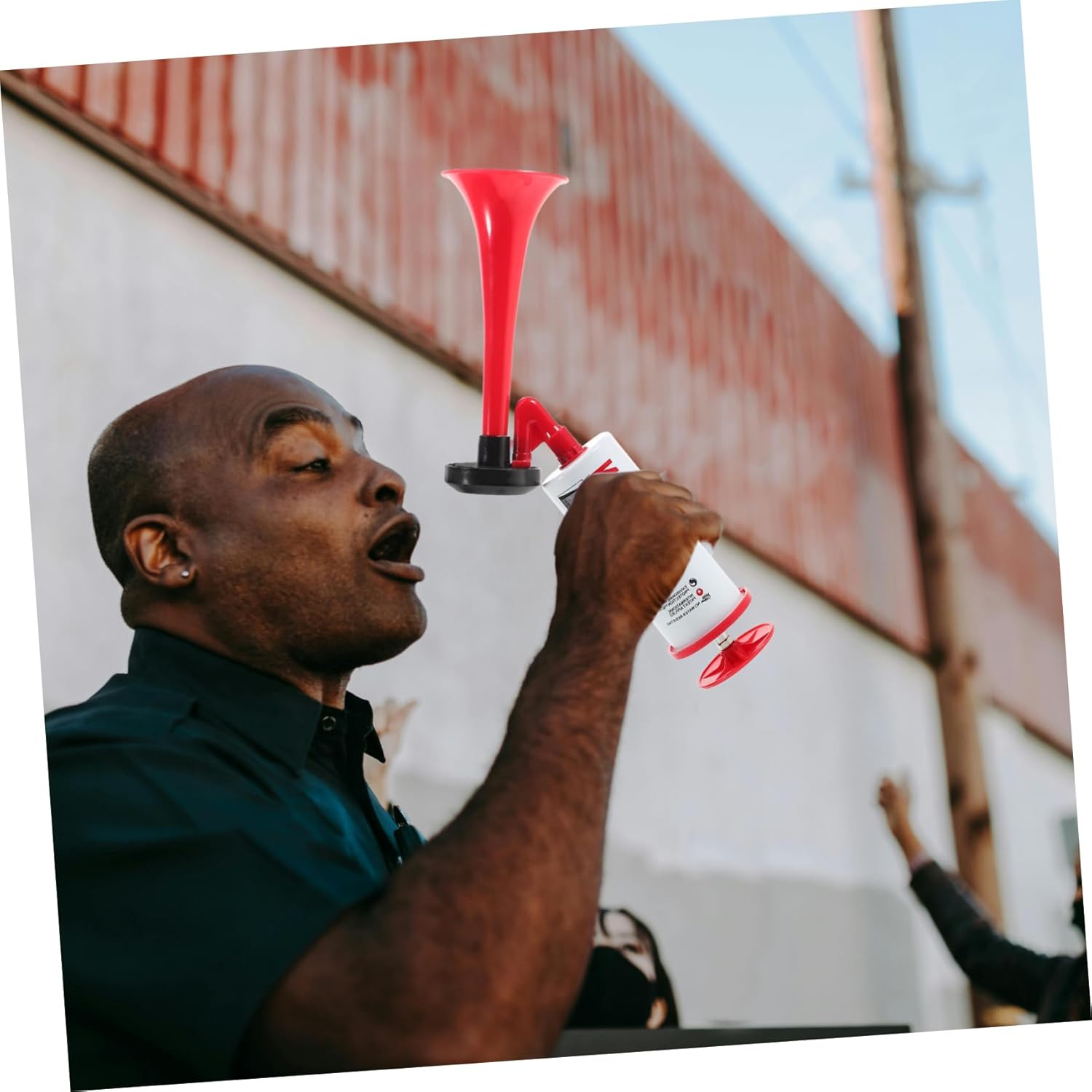 YARNOW 2Pcs Handheld Air Horns for Sports Safety Loud Noise Maker for Boats Soccer Games and Parties Durable Portable Design with High Decibel Output