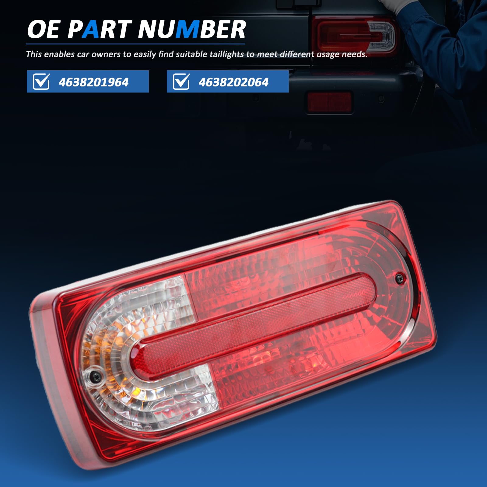 Amazon.com: MUNIK Rear Tail Light L Kit Suitable for Mercedes-Benz