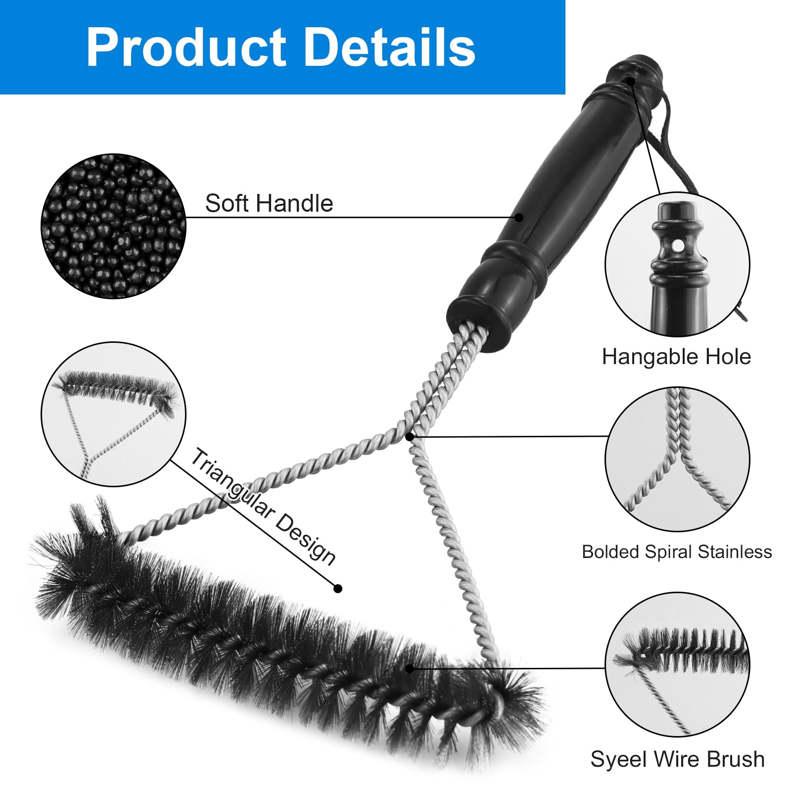 RÖSLE Spazzola Per La Pulizia Della Griglia Di Cottura, Pregiata