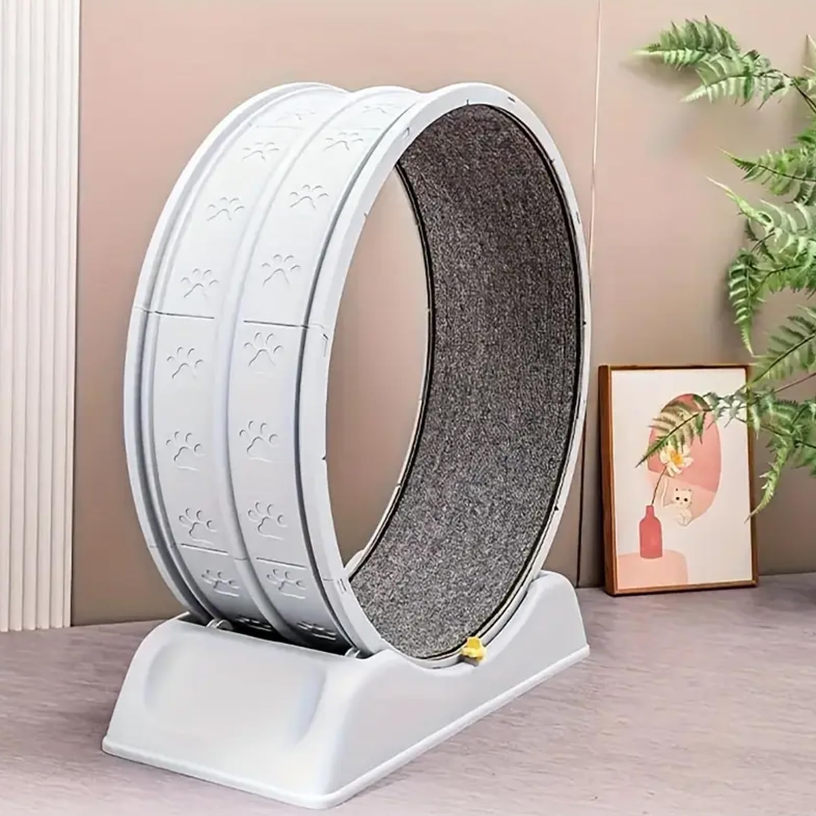 Bicicletta per gatti di grandi dimensioni, per gatti, grande Cat Running Wheel per gatti di casa, tapis roulant con meccanismo di bloccaggio, giocattolo per gatti interni, 84 x 79 x 34 cm