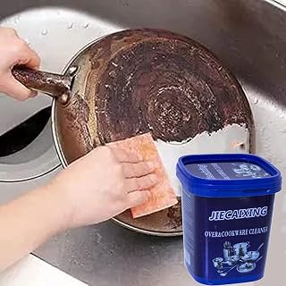 Over & Cookware Cleaner Stainless Steel Cleaning Paste Remove Stains from Pots Pans Multi-Purpose Cleaner & Polish Removes Household Clean Universal Cleaning Paste for Removing Rust (Quantity 2 PC)