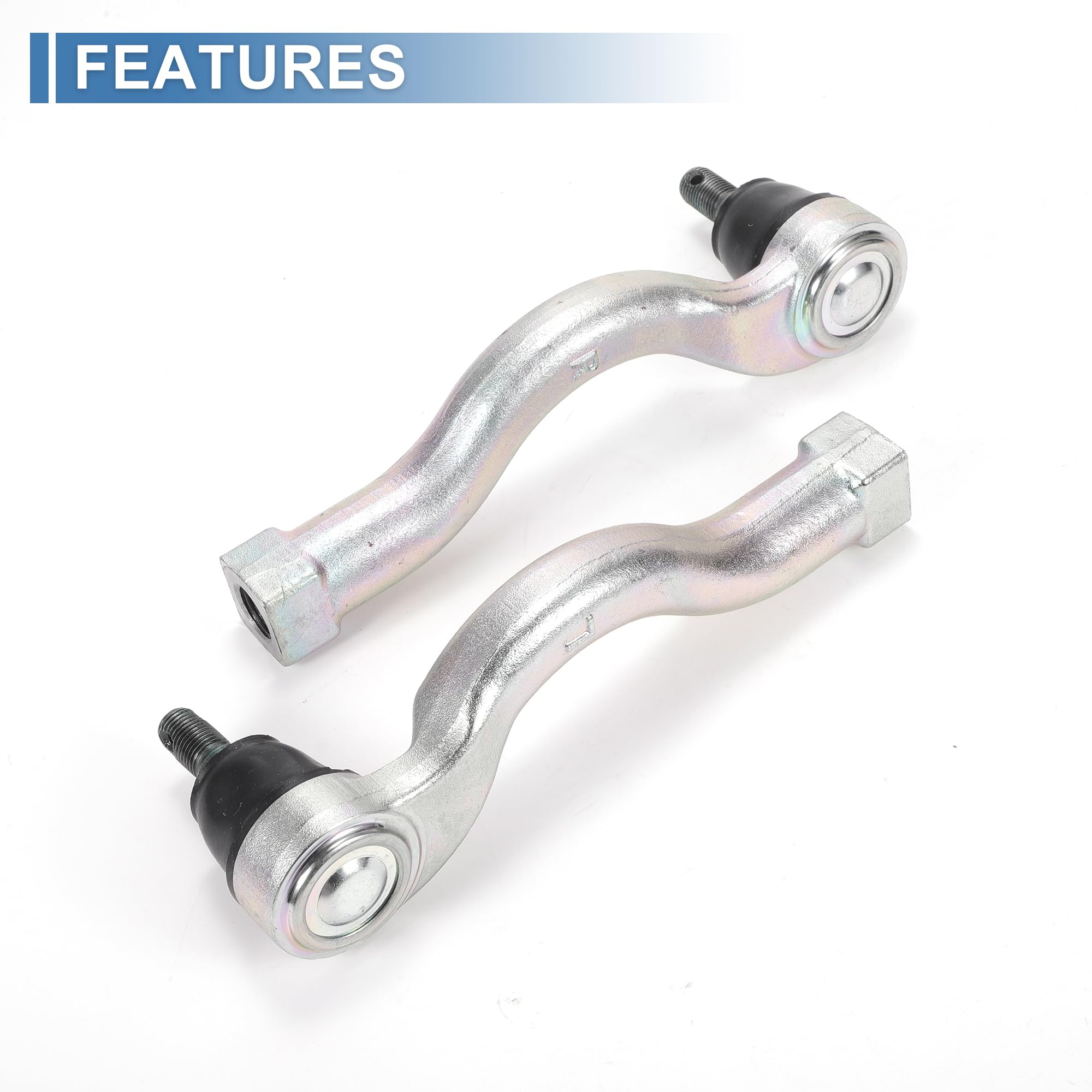 QUARKZMAN 2Pcs Kit De 2 Extrémités De Biellette De Direction Extérieure Avant suspensions pour Mitsubishi Montero 2001-2006 Barre De Liaison No.Es800448/Es800447/Mr508136/Mr508135.