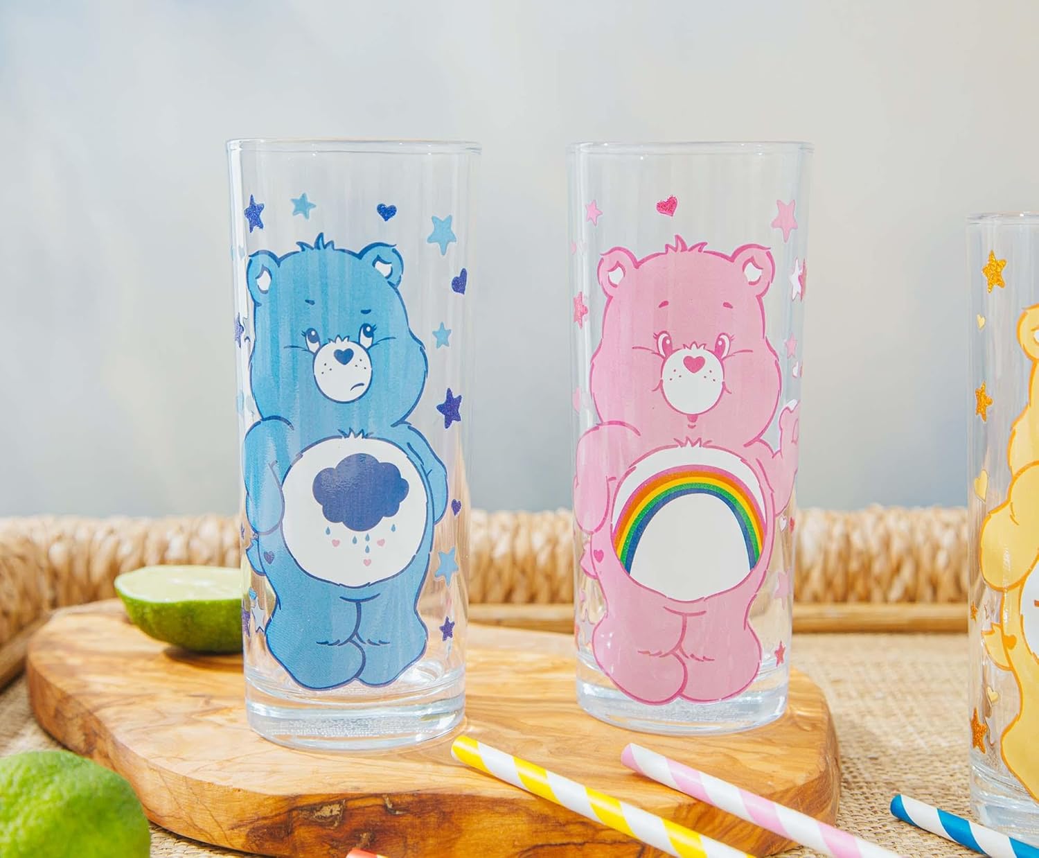 Care Bears 4-Piece Tumbler Glass Set | Cups For Sodas, Beverages | Each Holds 10 Ounces - Image 5