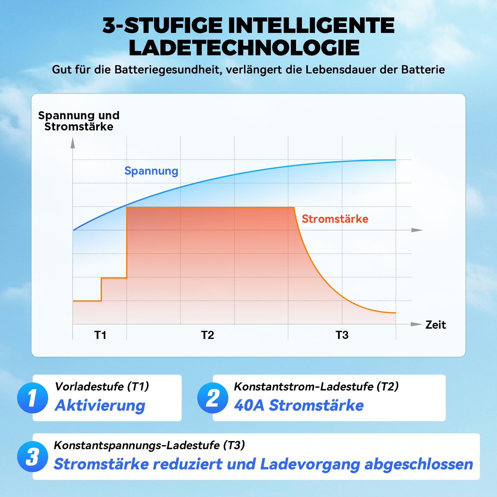 KAISAL 14.6V 40A LiFePO4 Ladegerät, LiFePO4 Batterieladegerät für 12V/12.8V Lithium-Eisenphosphat-Batterien, 12V Lithium Ladegerät mit Anderson Stecker, für Wohnmobil, Boote, Solar Home Systeme