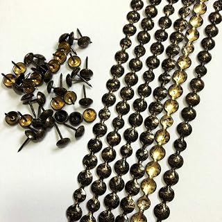 10 Meters D9.5mm Antique Plated Decorative Nail Strips/Nailhead Trims,Upholstery Sofa Tacks,Loosing Tacks Matched (D:9.5mm Antique)