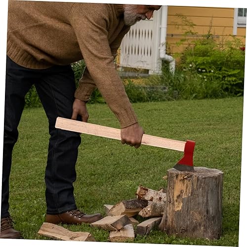 Miniatura 3 de DOITOOL Mango de hacha de campamento, mango de hacha de campamento, mango de hacha de repuesto para hacha ancha, mango de madera para hacha,