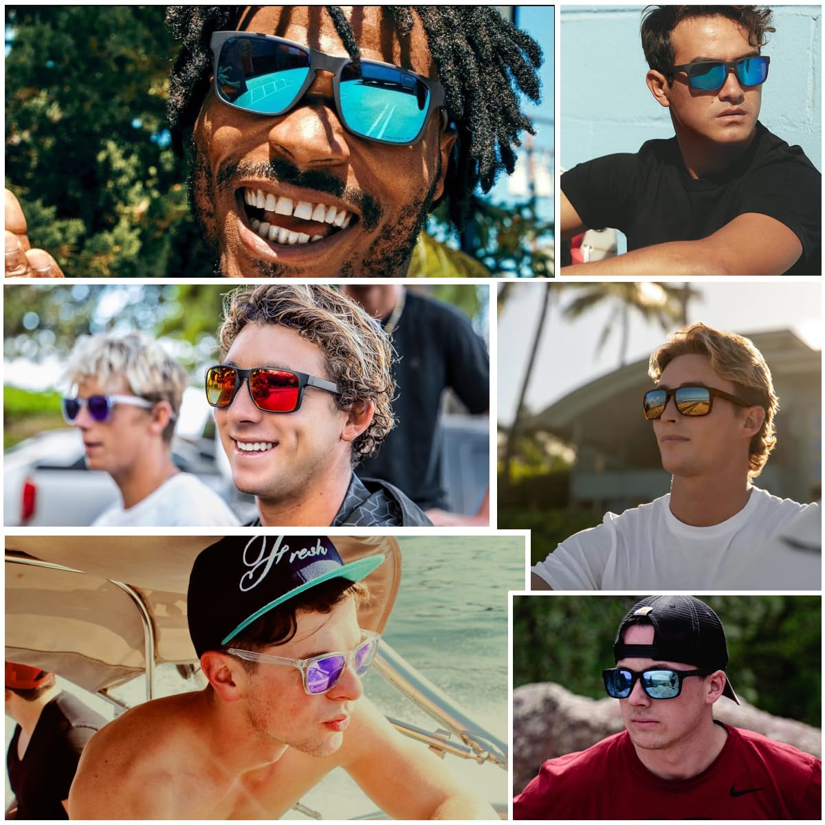Polarisierte Sonnenbrille in XXL-Größe für Herren und Damen, für Sport, Radfahren, Fahren, Angeln, UV400-Schutz