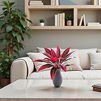 Vista 4 de 1 planta artificial de Dracaena falsa para decoración de dormitorio, decoración de sala de estar, plantas artificiales en maceta, adornos para sala