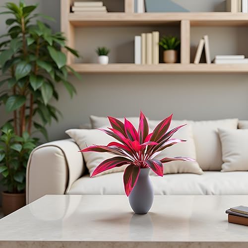 Miniatura 4 de 1 planta artificial de Dracaena falsa para decoración de dormitorio, decoración de sala de estar, plantas artificiales en maceta, adornos para sala