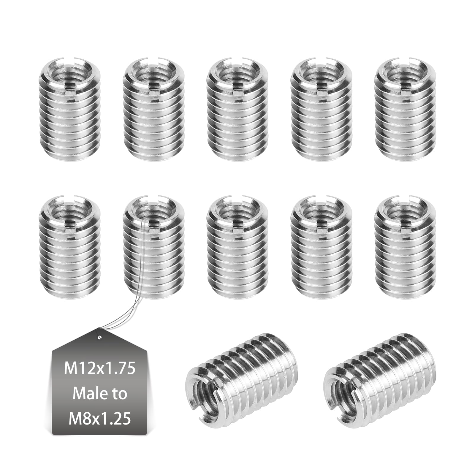 Viti Per Inserti Filettati Autofilettanti - Kit 50 Pezzi M3-M12 Acciaio Inox - Foto 12