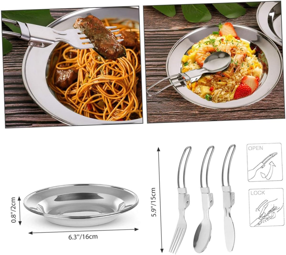 Camping Cookware Portable Outdoor Cooking for People Pan Plates Griddle Teapot