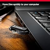 SanDisk 256 Go Ultra Dual Drive Go, Clé USB Type-C avec connecteurs USB Type-C et USB Type-A réversibles, jusqu'à 400 Mo/s, pour Smartphones, tablettes, Mac et PC, Noire - 3
