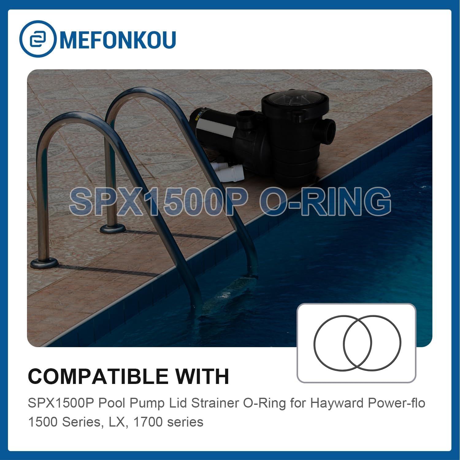 SPX1500P - Colador de tapa de bomba de piscina para Hayward Power-flo 1500 Series, LX, 1700 Series (paquete de 2)