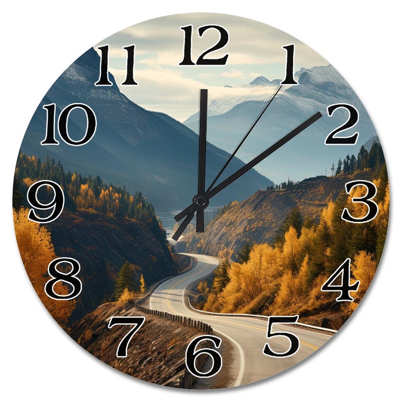 Horloge murale de ferme Banff pour un salon moderne et apaisant