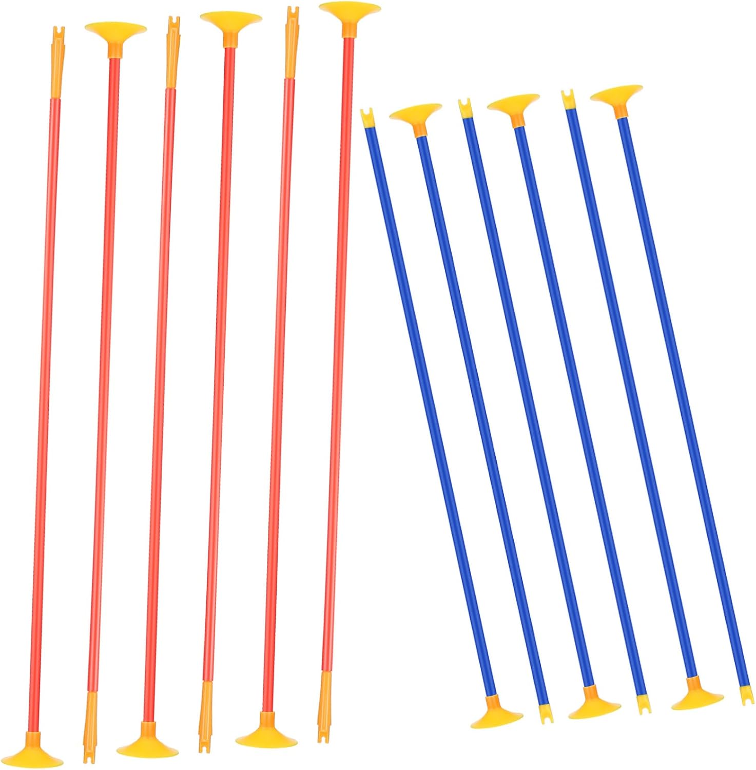 Holibanna 12pcs Reusable Suction Cup Arrows Sturdy Plastic Replacement Arrows for Indoor and Outdoor Archery Practice