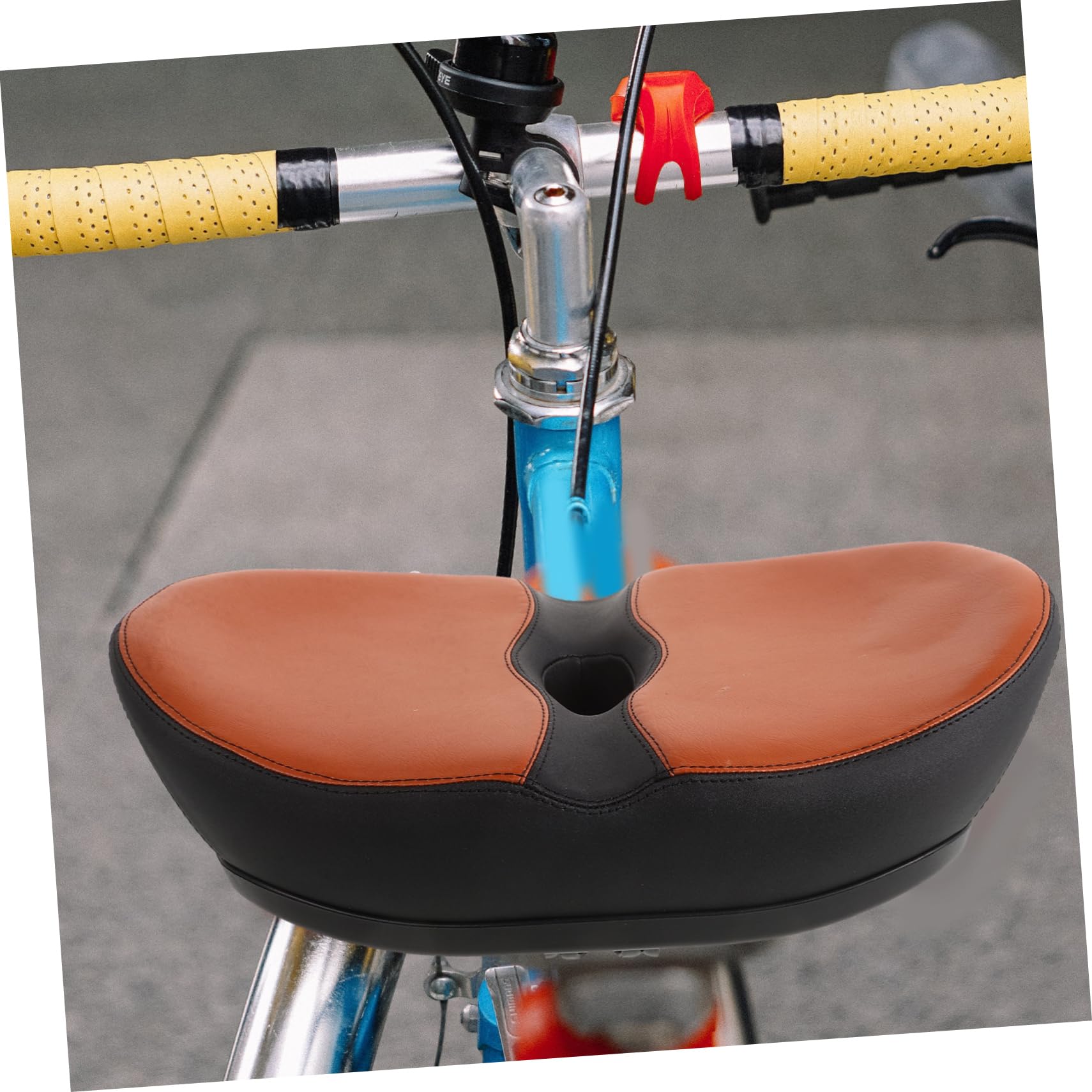 Ergonomischer Fahrradsitz Einfach zu Reinigen und Pflegen ohne Nase aus Polyurethanschaum mit Bequemer Polsterung Geeignet für Mountainbikes und Rennräder