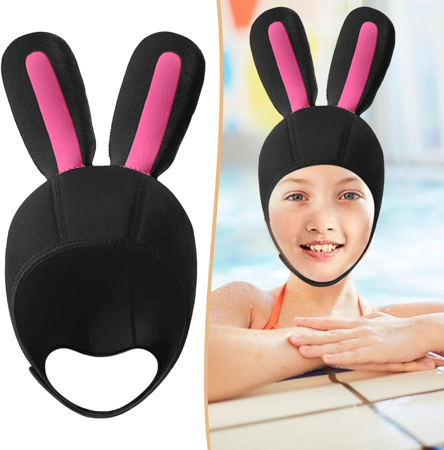 Waterproof and Comfortable Diving Hood with Adjustable Chin Strap for Surfing, Kayaking and Canoeing.