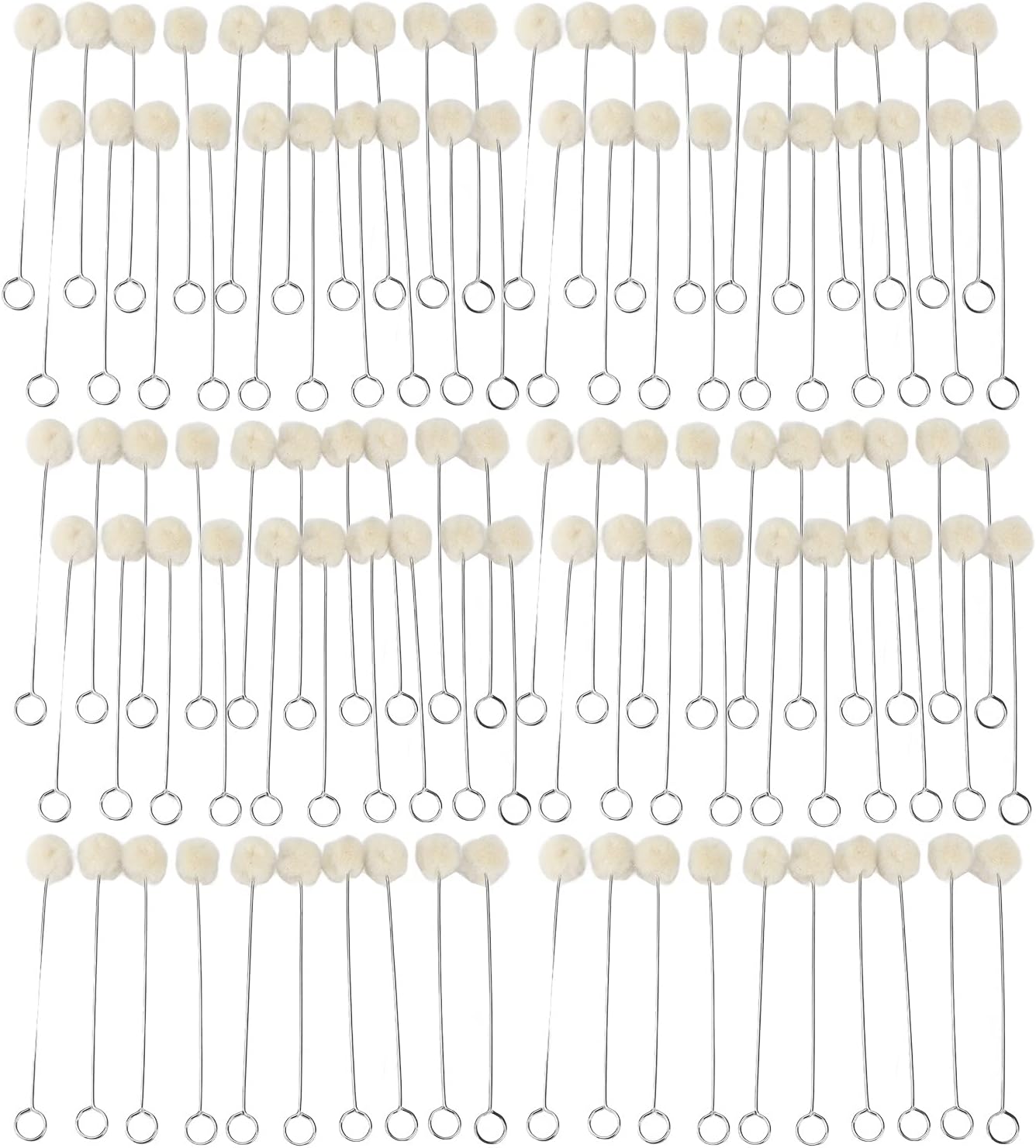 100pcs Wool Brush Practical Leather Tools for Handicraft Dyeing