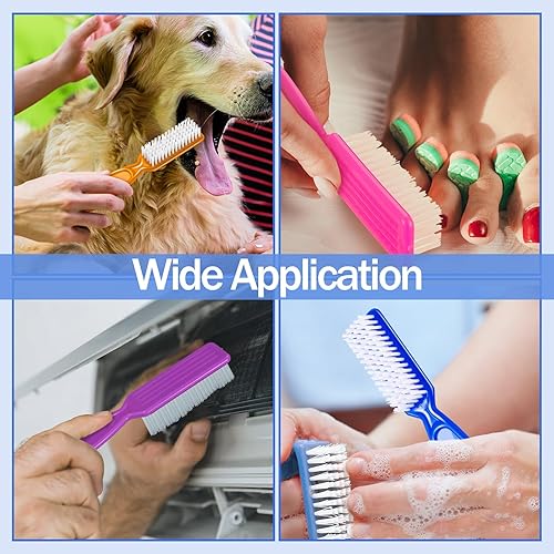 Miniatura 13 de Mifoci 120 cepillos de uñas con agarre para limpiar uñas, cepillo de limpieza de uñas, cepillo de limpieza de manos a granel, cerdas suaves