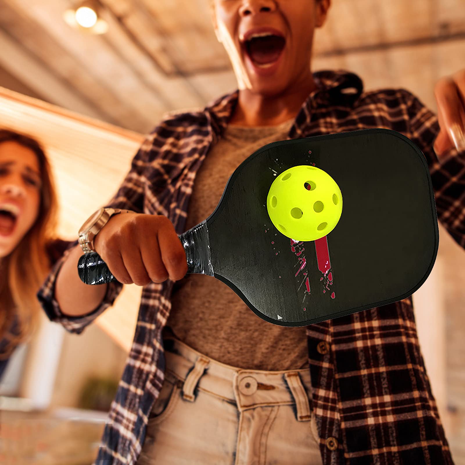 Pickleball-Bälle 6er Pack – 26 Löcher, Outdoor/Indoor, Hohe Elastizität, 72 Mm, Ca. 23 G, Inkl. Netztasche, Dunkelblau