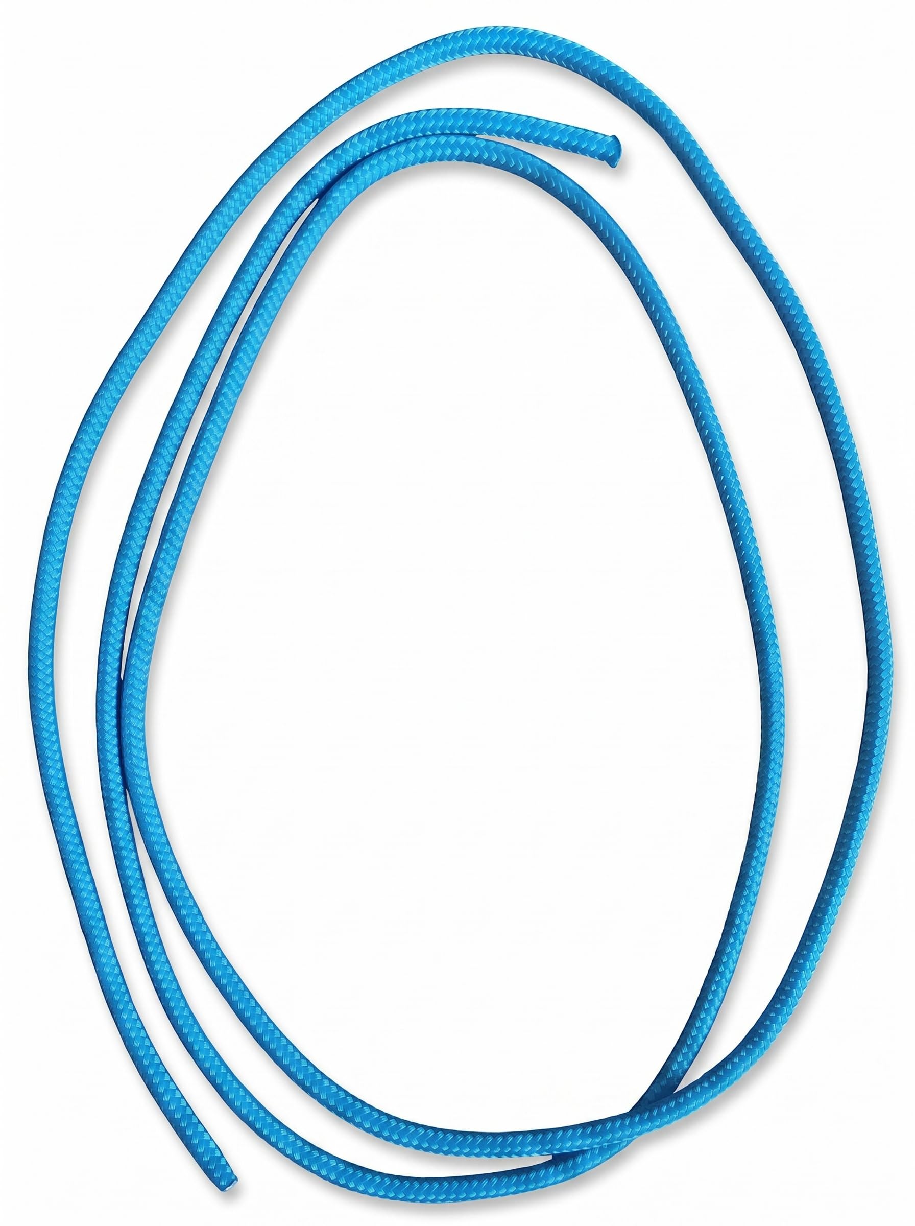 Hunters Saddlery 6mm Double-Braided Polyester Rope for Knot-Tying Practise (Blue, 2m)