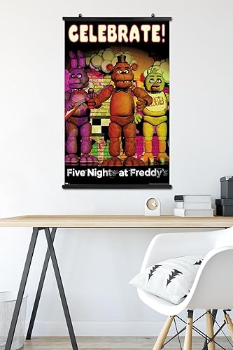 Vista 5 de Five Nights at Freddy's - Póster de pared para celebrar, 22.37 x 34.00 pulgadas, paquete de póster y montaje