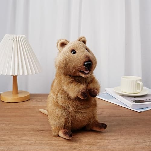 Miniatura 5 de Lindo juguete de peluche Quokka, peluche de animal australiano, muñeca Quokka de peluche, 10 pulgadas