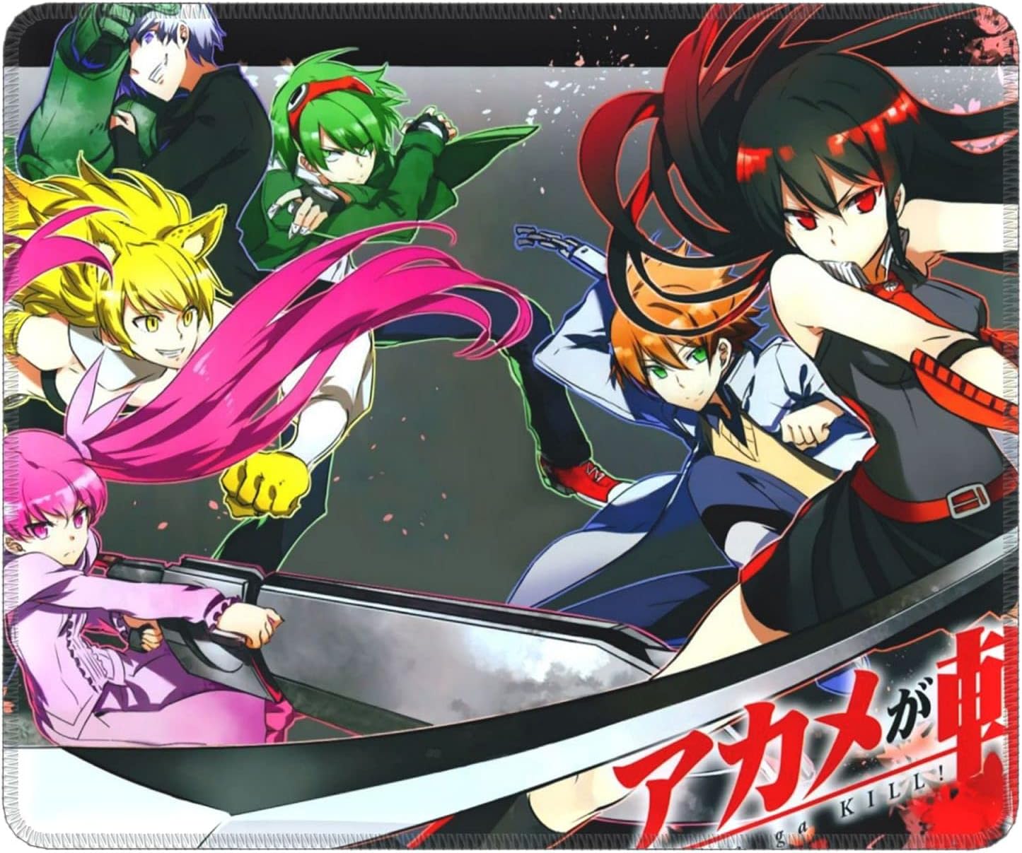 Amazon Co Jp アカメが斬る アニメ 周辺 マウスパッド 人気アニメキャラクター タツミ アカメ マイン レオーネ ラバック ブラート シェーレ ナジェンダ チェルシー スサノオ 疲労軽減 防水 滑り止め おしゃれ 耐久性が良い 高級感 マウス用パッド キーボードパッド