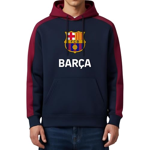 Icon Sports Officially Licensed FC Barcelona Adult Men's Pullover Hooded