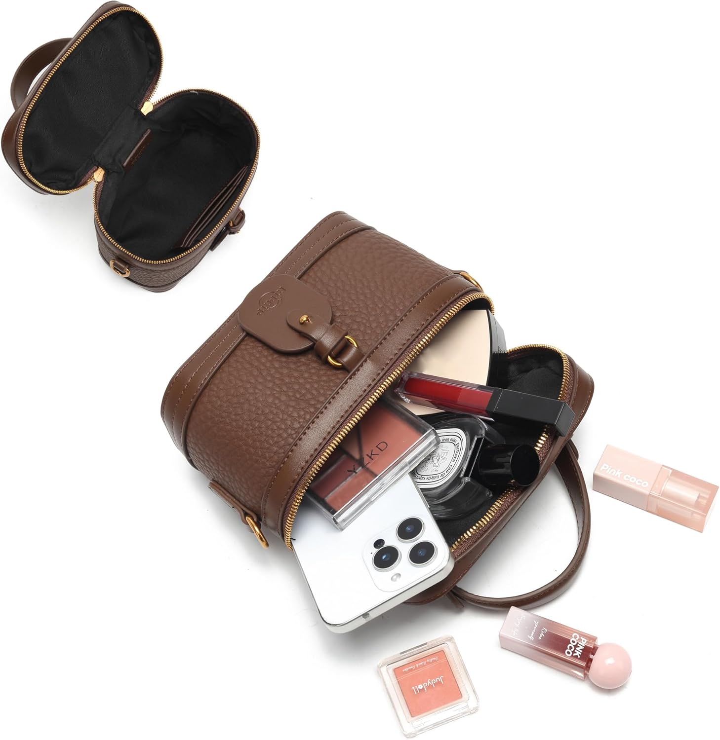 Women's small crossbody bag fashion designer mini shoulder bag, women's mobile wallet - Image 7