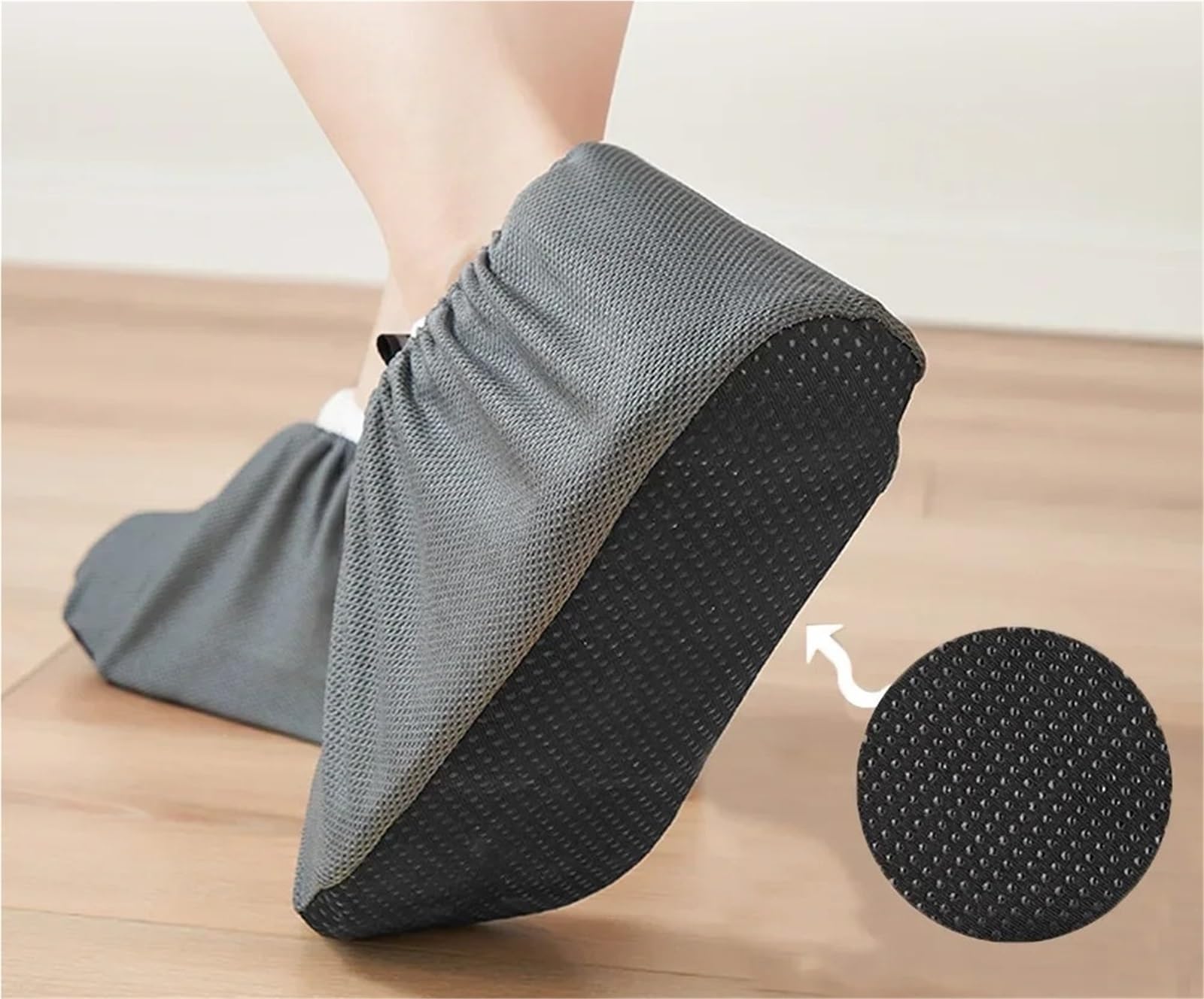 Couvre-chaussures imperméables réutilisables, Couvre-chaussures imperméables, antidérapants, réutilisables, respirants et lavables, lot de 3, multicolores, pointures 35 à 44(Gray)