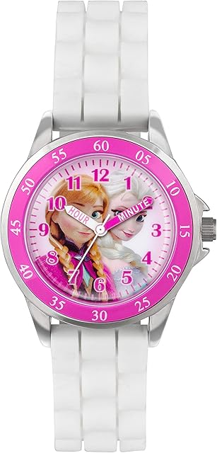 Frozen Kids' Time Teacher Quartz Watch with Rubber Strap  FZN3550