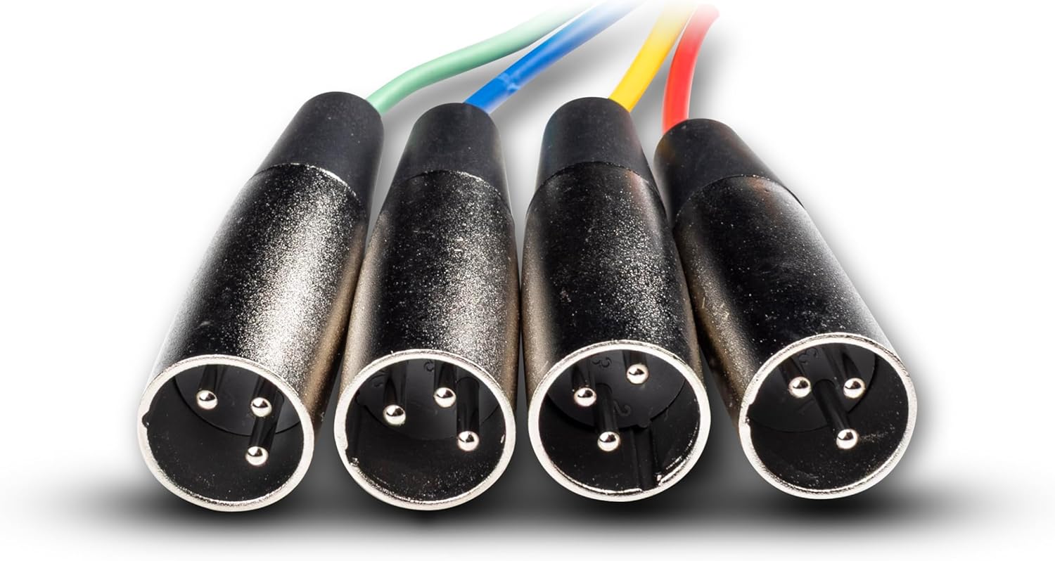 Hosa XLR-401.5 XLR3M to XLR3F Snake, 1.5ft