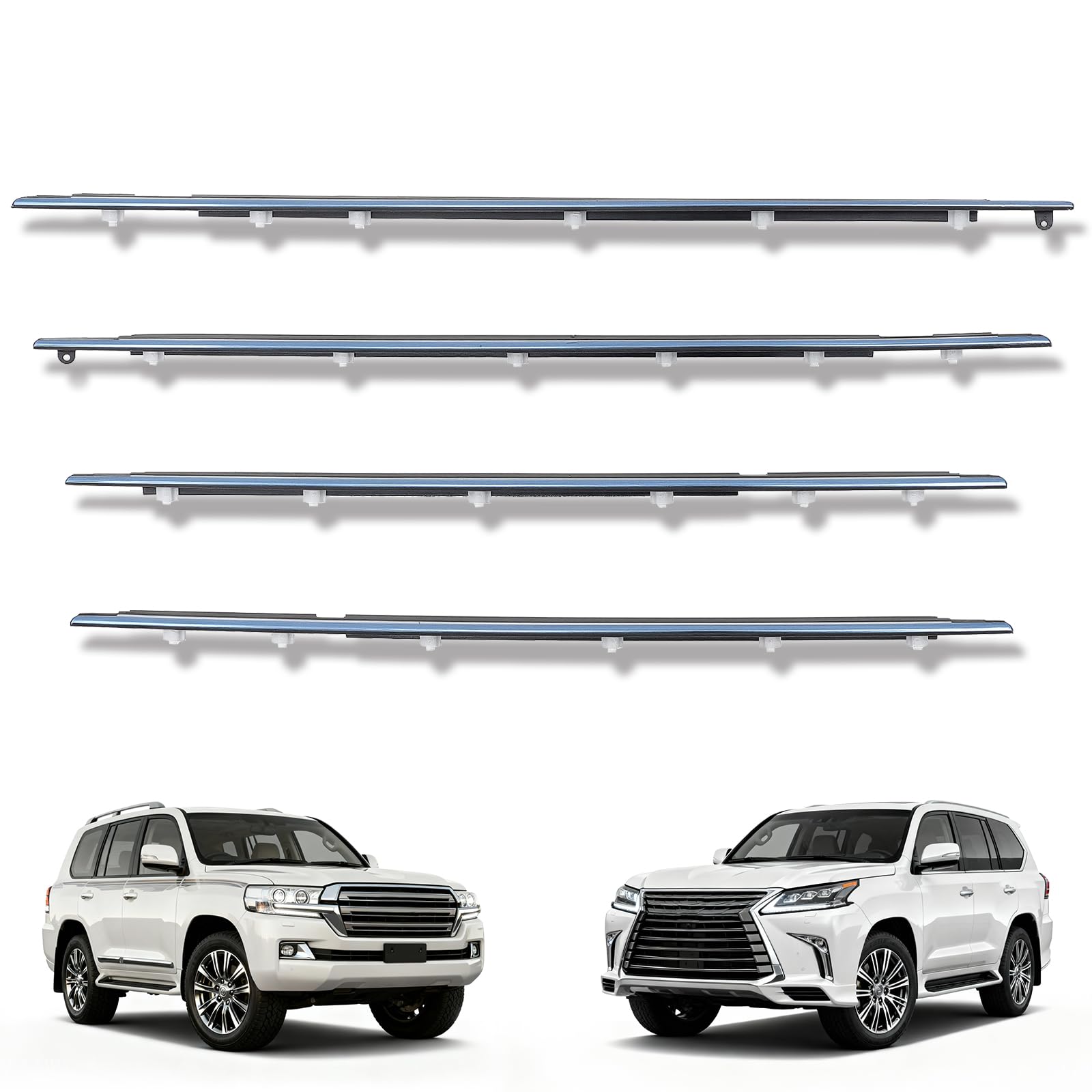 Amazon.com: AUTOKAY Door Belt Molding Set 7571060021 for Toyota