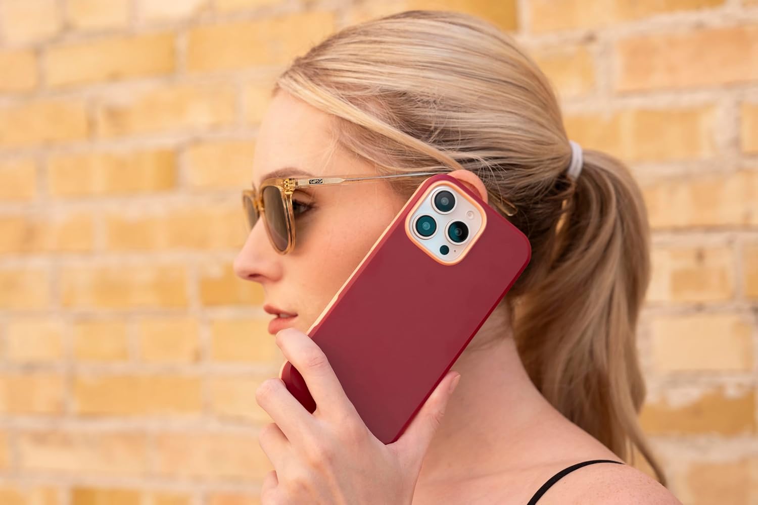 ZAGG SoHo Snap Case for iPhone 16 Pro - MagSafe Compatible, 10ft Drop Protection, Graphene-Infused, Wireless Charging, Eco-Friendly, Two-Tone Design, Currant Red Pink