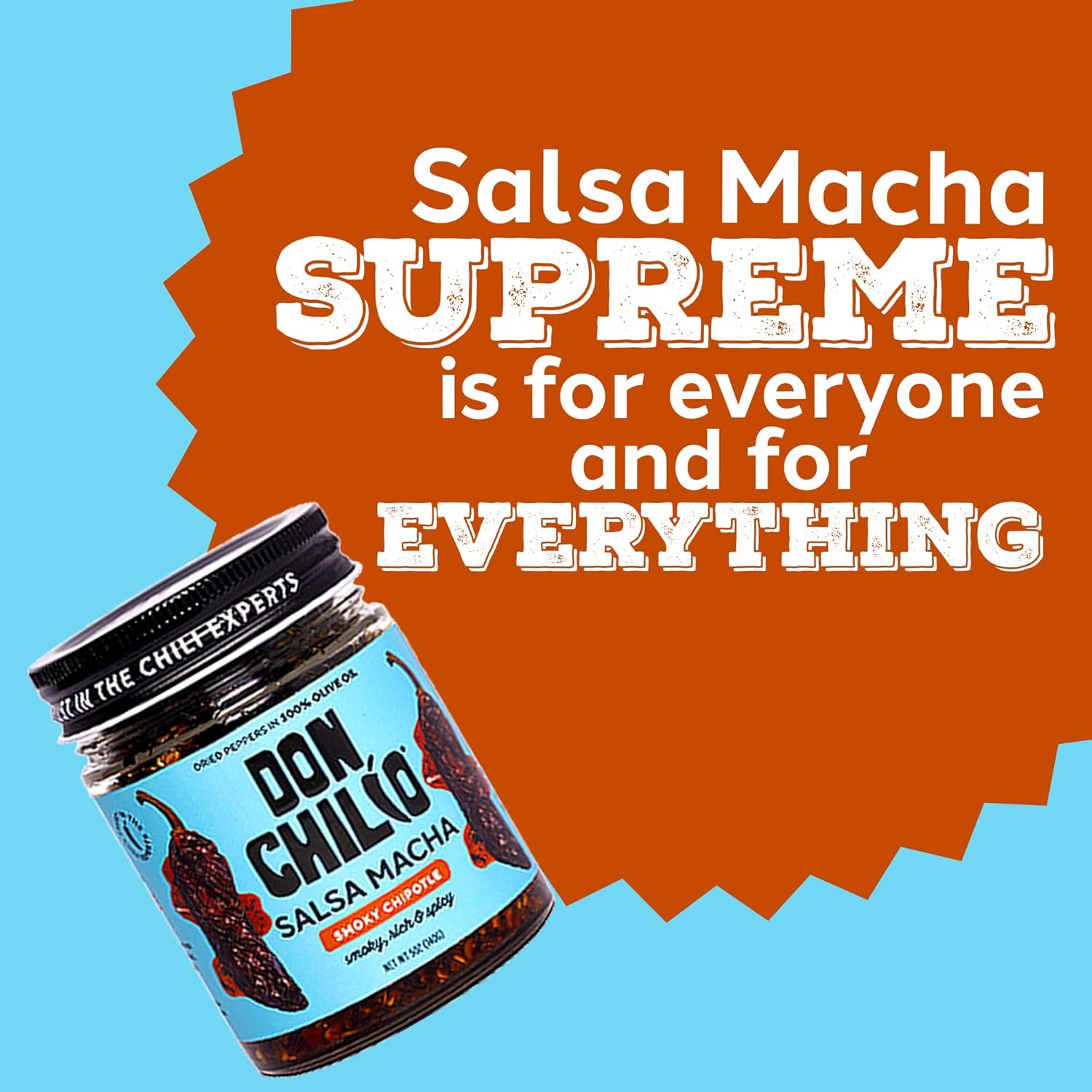 Don Chilio Smoky Salsa Macha Chili Oil, 5 oz., 2 Pack – Guajillo & Chipotle – Delicious Mexican Chili Oil in 100% Olive Oil, Keto-Friendly, All-Natural, Vegan Salsa Macha, Gluten Free